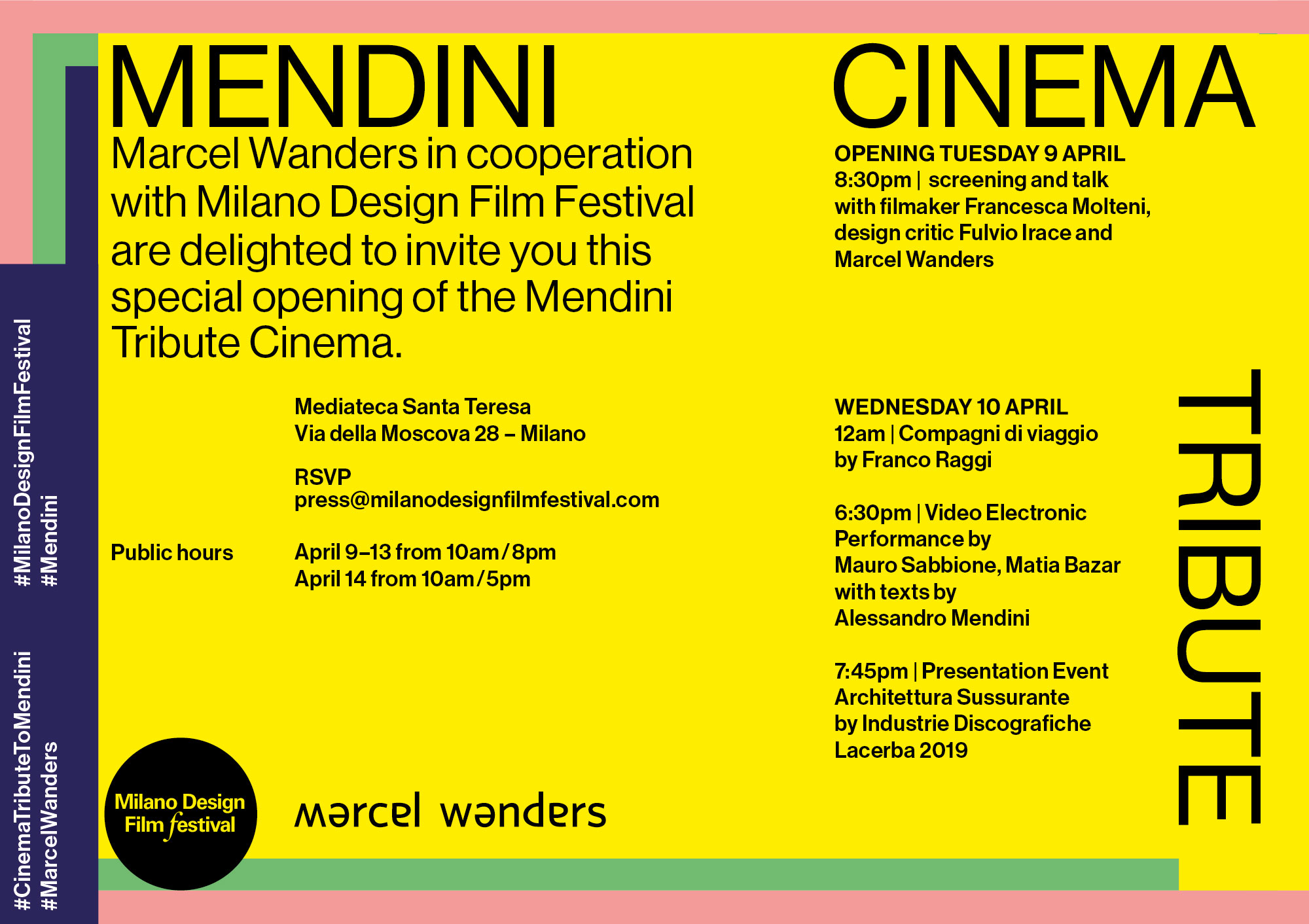 Compagni di viaggio - Mendini Tribute Cinema