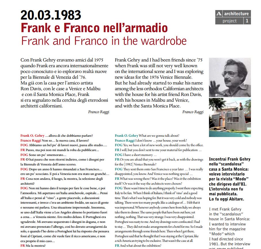 Frank e Franco nell'armadio